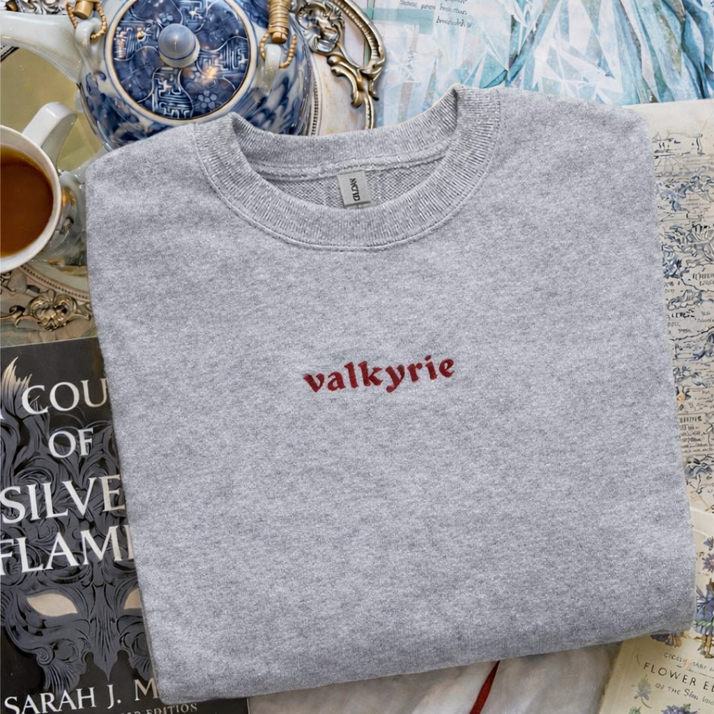 Valkyrie Embroidered Crewneck - Unisex